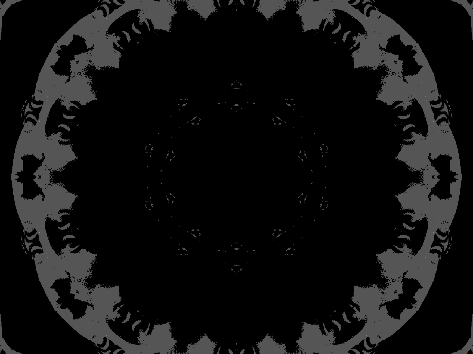 SEGMENTS 10: the default, a recognisable radial rosette