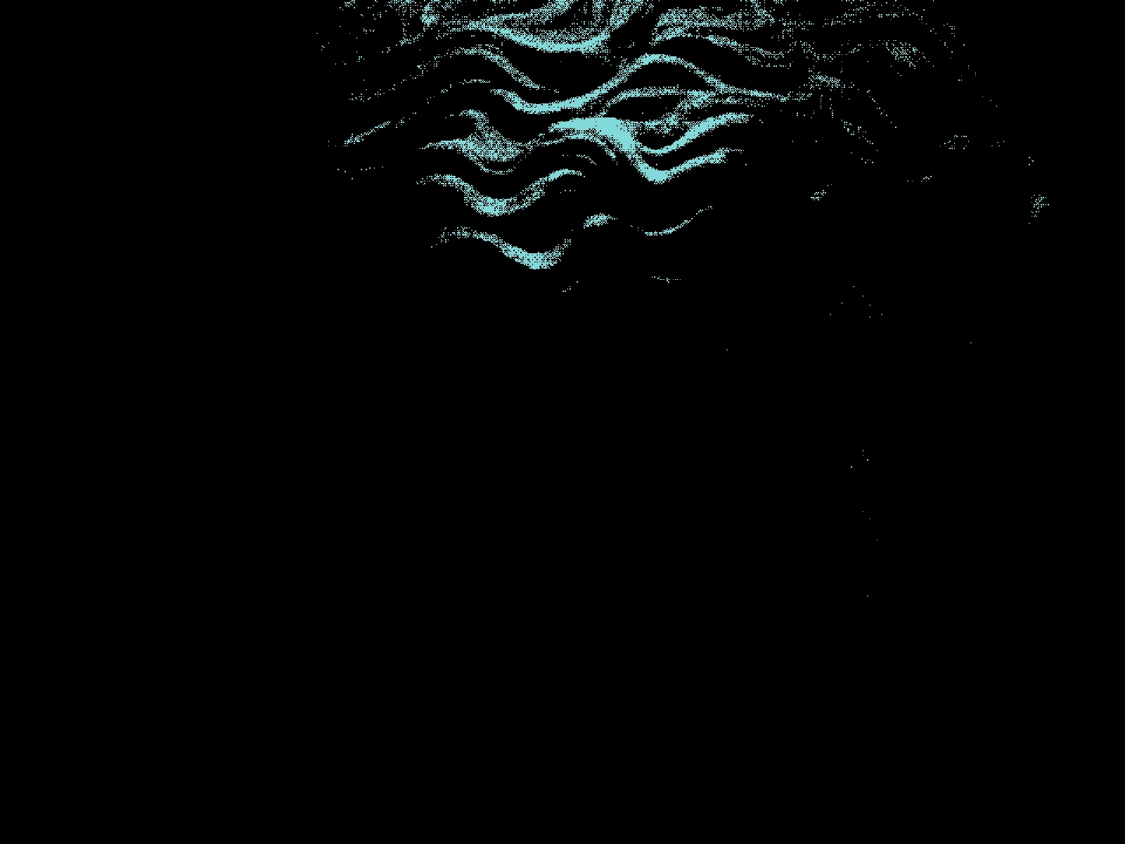 THRESHOLD 0.8: the darkest ink dominant, highlights squeezed out